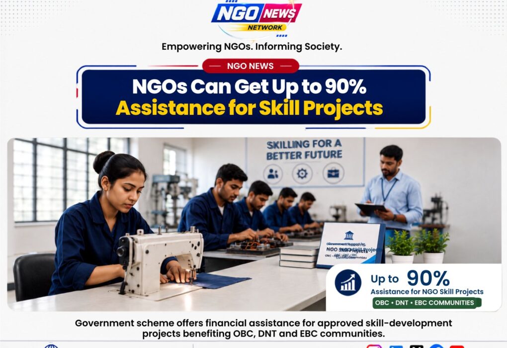 NGO skill development training project with up to 90% government assistance for OBC, DNT and EBC communities